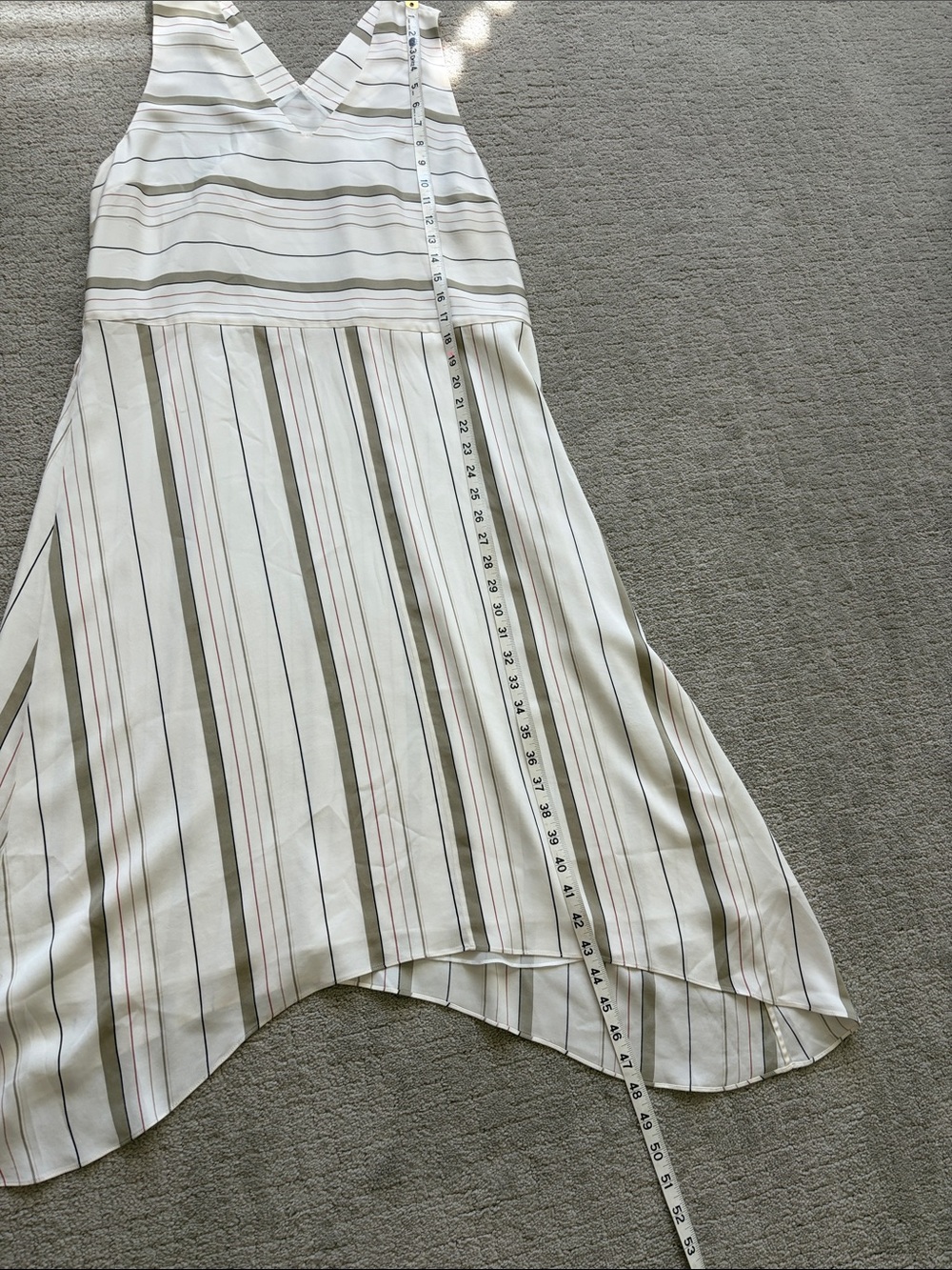 Nordstrom Collection Silk Striped sharkbite hem size 14 - Picture 10 of 10